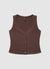 Gilet con scollo a V e bottoni