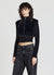 Faux fur crop top