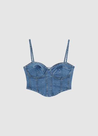 Denim crop top