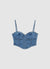 Denim crop top