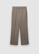 Gerade geschnittene Hose mit Rippung - XS
