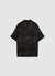 Camicia bowling con stampa etnica