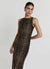 Long animal print dress