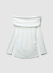 Langarm-T-Shirt Uni - S