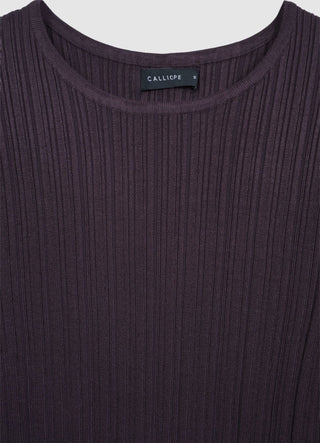 T-shirt maglia a costine