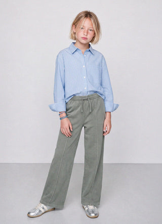 Pantaloni ginnici wide leg con coulisse