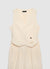 Solid colour crossed vest suit