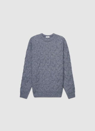 Maglia a trecce girocollo