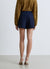 Plain shorts with satin waistband