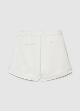 Shorts chino con risvolto
