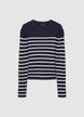 Maglia  girocollo a righe - XS