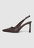 Slingback con tacco alto e punta affusolata