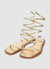Sandali flat con laccetto a spirale