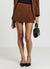 Corduroy-effect skirt-trousers