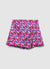 Satinähnlicher Rock-Hose mit Blumenmuster