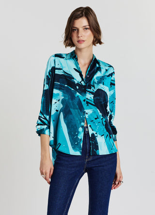 Gemusterte Bluse