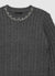 Maglia a trecce con perle