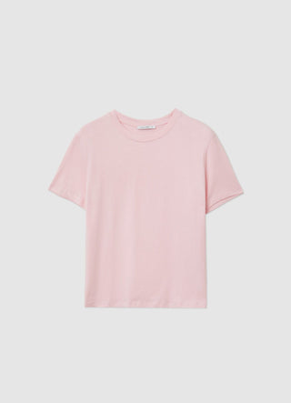 Solid-coloured crew-neck T-shirt