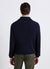 Cardigan a costine con zip e collo alto