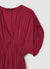 Vestito lungo a portafoglio con frange