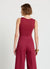 Draped top with a knot on the shoulder
