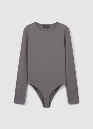 Plain crew neck bodysuit
