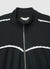 Zip-up sweatshirt with lace inserts