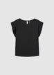 Blusa maniche con rouches - S