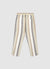 Pantaloni jogger a righe misto lino