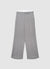 Pantaloni palazzo gessati e vita boxer
