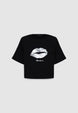 Laminated print T-shirt - XS