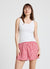 Set pigiama con canotta e shorts a quadri vichy