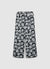 Palazzo trousers in satin-effect fabric with floral print