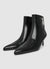 Solid-colour block heel bootie