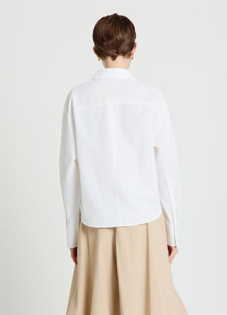 Camicia misto cotone con taschino