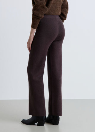 Pantaloni straight in maglia a gamba dritta