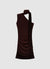 Ein-Schulter-Kleid mit Drapierung und Halsband
