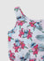 Tutina corta monospalla con stampa Stitch
