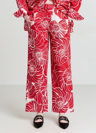 Patterned palazzo trousers