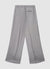 Pantalon palazzo à rayures avec revers