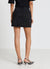 Gonna mini in denim con strass