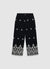 Pantaloni culotte con ricamo floreale