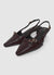 Slingback avec brides et talon bas