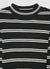 T-shirt a righe con collo alto