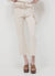 Cropped flared trousers