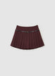 Skort a pieghe con cintura - XS