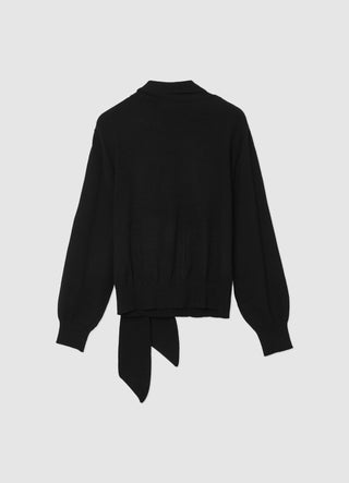 Sweater with scarf collar