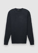 Pullover mit Rundhalsausschnitt aus flauschigem Strick - S