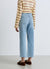 Straight crop five-pocket jeans