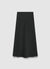 Langer Rock aus einfarbigem Satin-Imitat